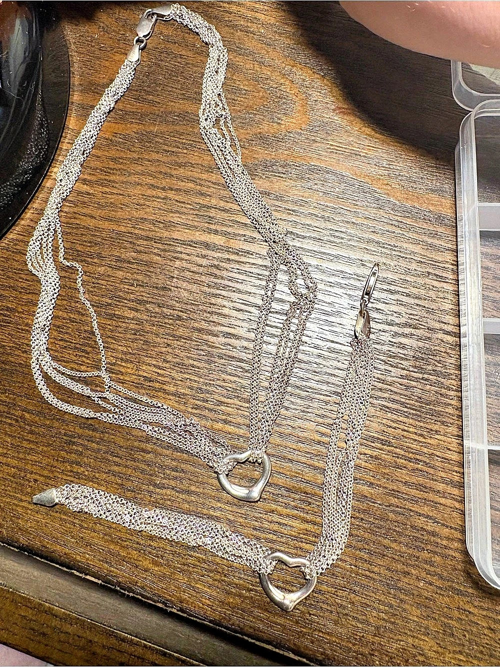 Silver-Tone Layered Pendant Necklace